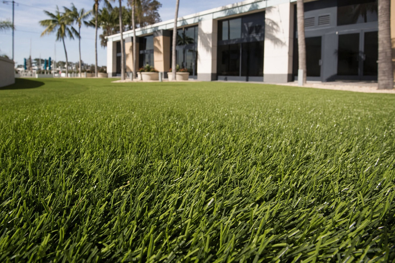 Commercial turf installation